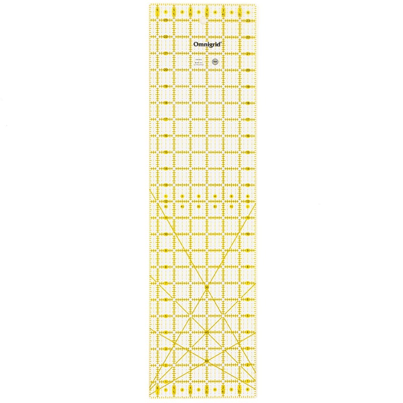 Omnigrid R6524 Ultimate Accuracy Ruler, 6-Â½" x 24" - Image 1
